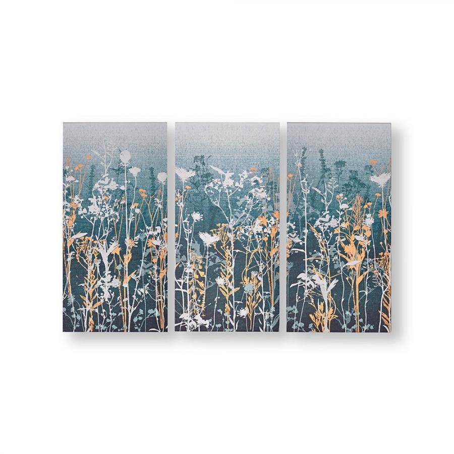 Rahmenloses Gemälde (3 Stück) Magnolia Wildflower Meadow 104011, Wall Art, Graham Brown