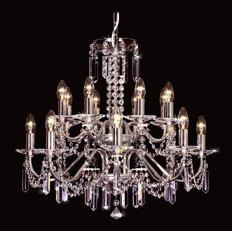 Kristall Kronleuchter - Crystal chandelier EX7030 16-04N-100S - SILVER