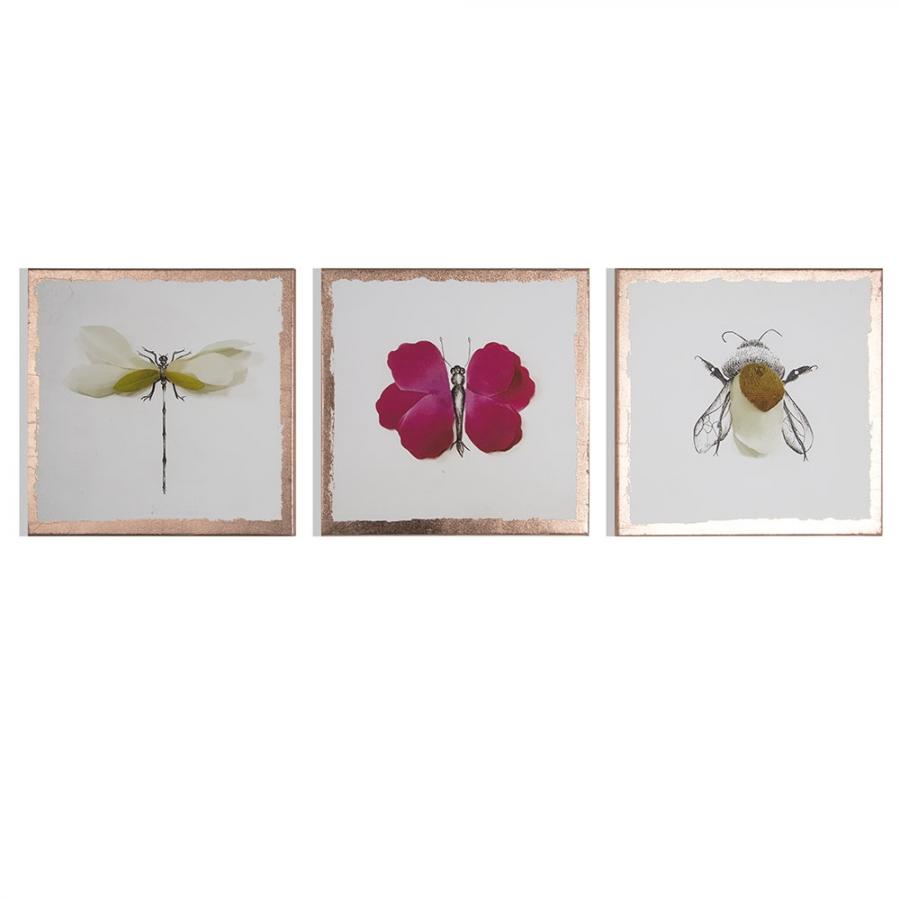 Rahmenloses Gemälde (3 Stück) Beautiful Bugs 104580, Wall Art, Graham Brown