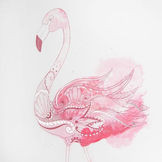Rahmenloses Gemälde - 105874, Fabulous Flamingo, Graham & Brown