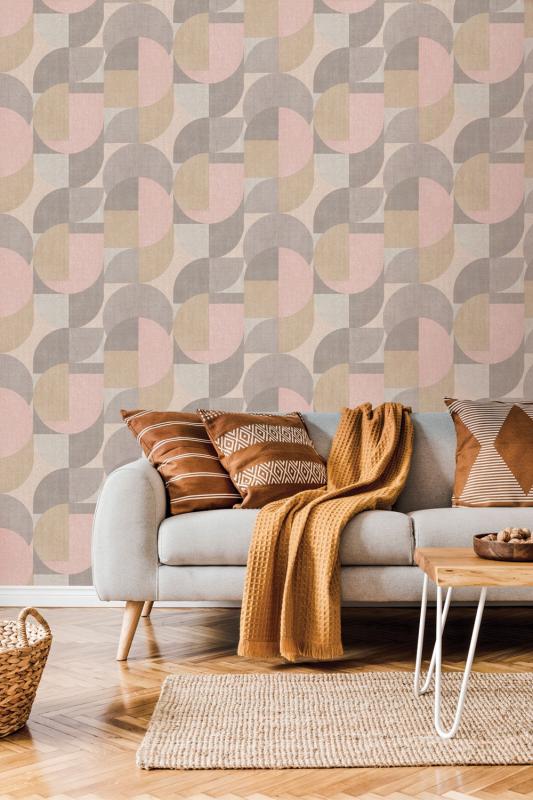 Vlies textil tapete - Vlies Textil Wallpaper JF3101, Geometry